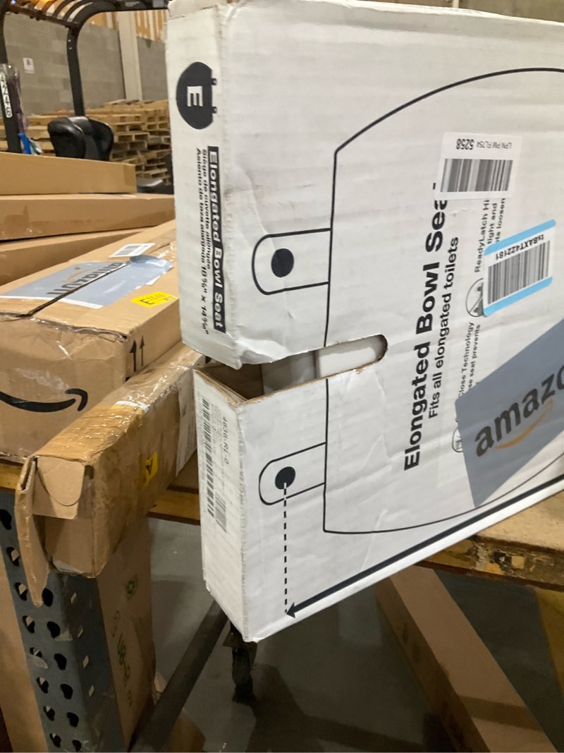 Condition photo showing Good Condition for kohler 4636-rl-0 cachet readylatch elongated toilet seat slow close, soft close toilet seat quiet lid, contoured grip-tight bumpers installation hardware, apartment essentials, white white elongated ready latch