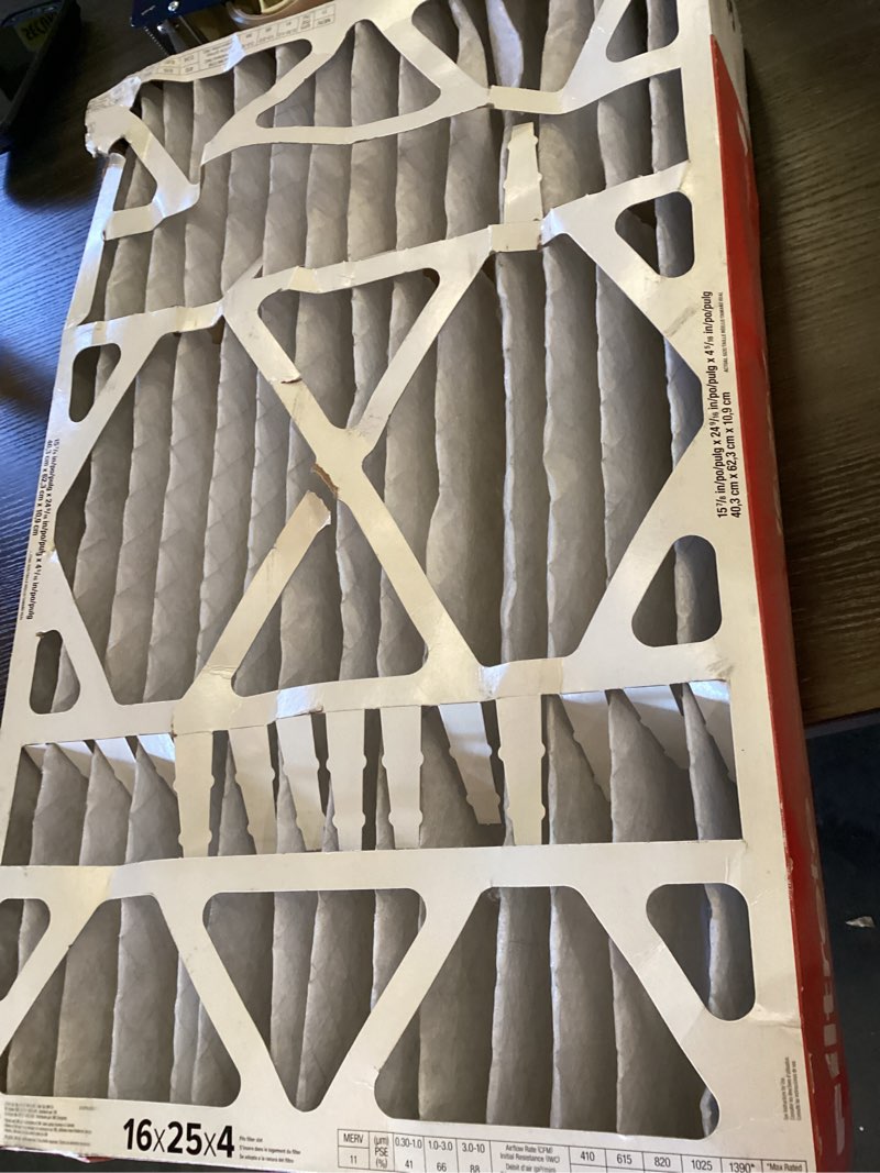 Filtrete 3M 16x25x4 Electrostatic Air Cleaning Filter