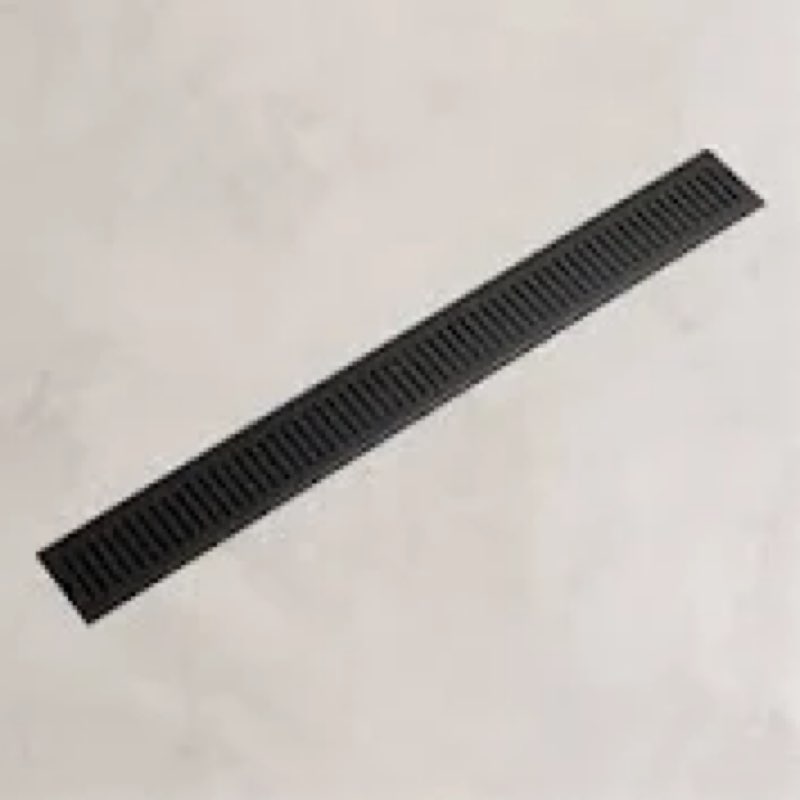 DLONE Linear Shower Drain | 48" AISI 304 Stainless Steel Linear Drain, Matte Black Shower Drain with