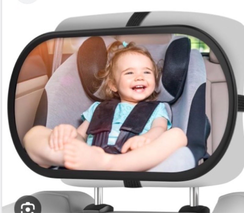 BOEYOS Baby Car Mirror, Safety Car Seat Mirror for Rear Facing Infant, Clear Wide View, 360°Rotation