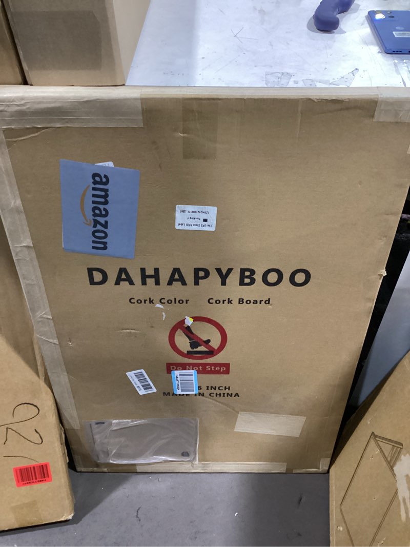 Condition photo showing New/Like New for Cork Board 2Pack,36x24 Bulletin Board for Office with Pin Oak Wood Boards, Message Board or Vision Board. Oak-2p 24x36