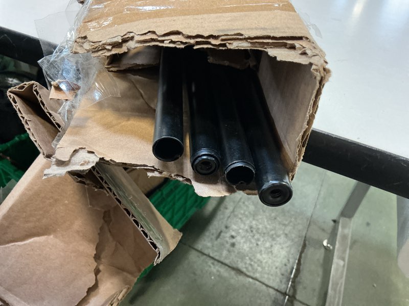 Condition photo showing New/Like New for Umbra Twilight Double Curtain Rod Set – Wrap Around Design is Ideal for Blackout or Room Darkening Panels, 66-144 Inch, Black Black 66" to 144"