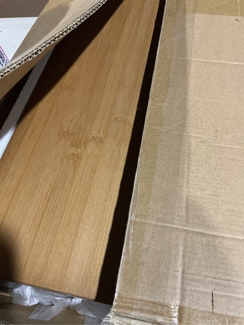Condition photo showing Good Condition for wire shelf covers, bamboo wire rack covers for pantry, closet (4pcs, 26" w x 12" d) 26"w x 12"d 4