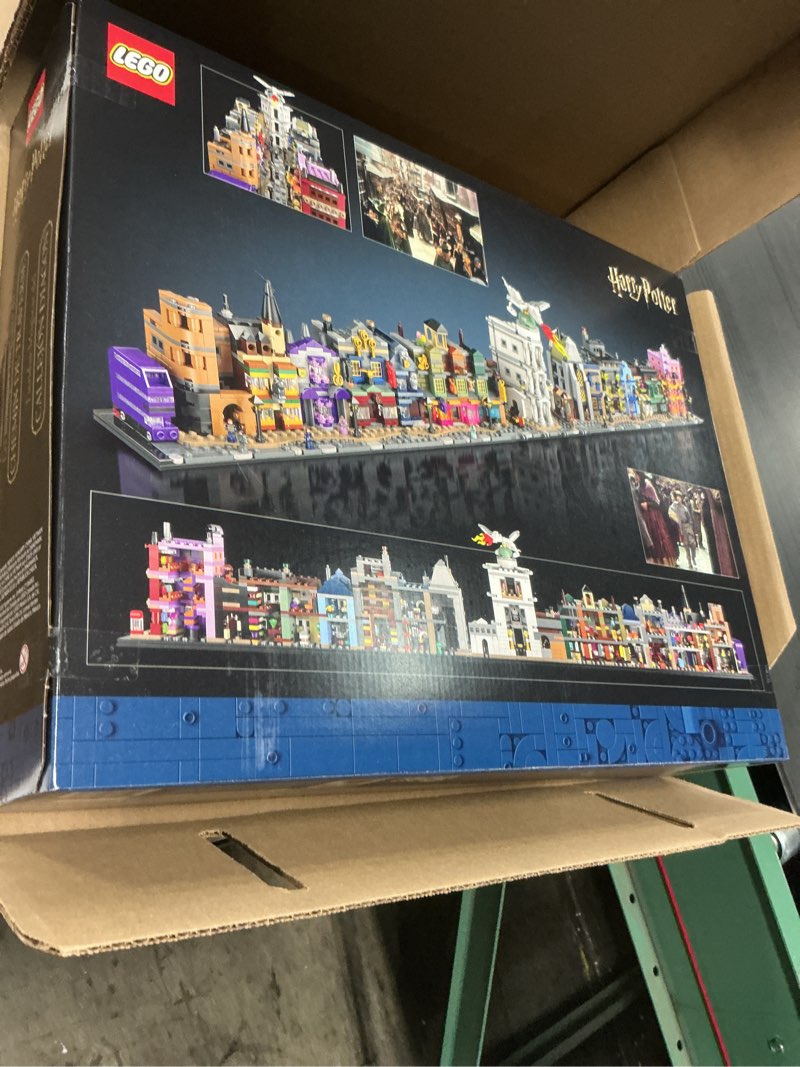 Condition photo showing Good Condition for LEGO Harry Potter Diagon Alley Wizarding Shops Building Set for Adults - Collectible Kit for Harry Potter Fans with 12 Microfigures - Gift Idea for Men, Women, Fans - 76444