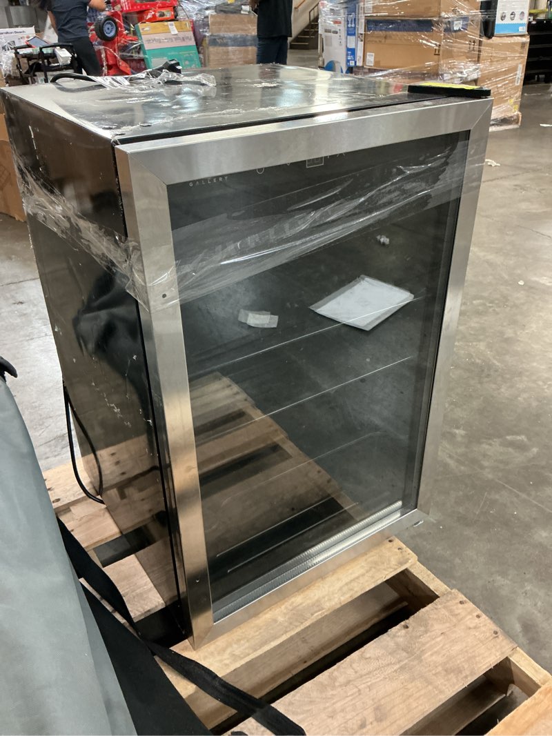 Condition photo showing As Is for frigidaire gallery 36 bottle beverage fridge
