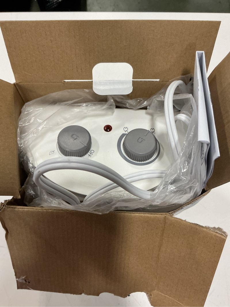 Condition photo showing As Is for 100+ bought last week Utilitech 1500 -Watt Fan Compact personal Indoor Electric Space Heater with Thermostat Item #5228416 | Model #BNS-15JW