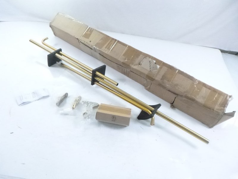Pottery Barn Hidden Connection Room Darkening Curtain Rod Brass