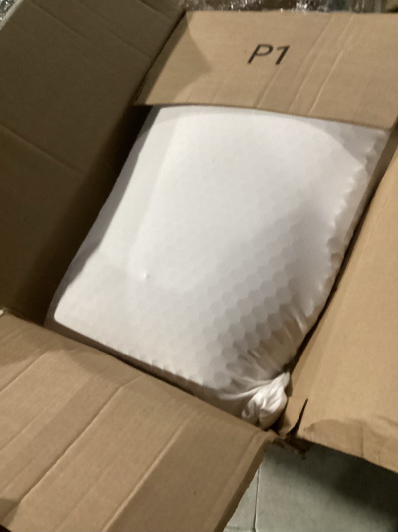 Condition photo showing As Is for purple harmony pillow – talalay latex foam cooling pillow for combo or side sleepers, 360º hex gelflex grid for no-pressure support and luxurious weightless feel - standard, medium feel, med height