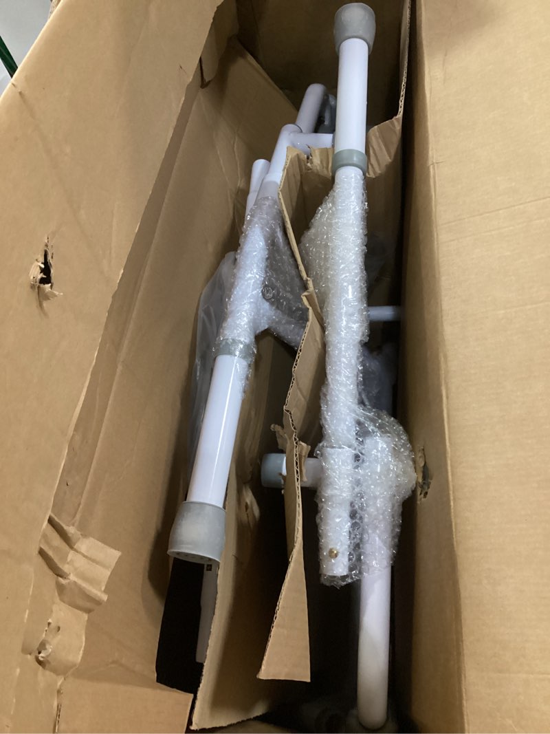 Condition photo showing Good Condition for medline adjustable steel drop-arm bedside commode, portable bedside toilet, 350 lb weight capacity removable 7.5 qt. bucket, toilet chair for elderly, tool-free assembly