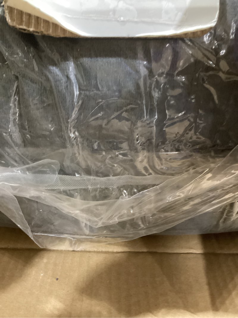 Condition photo showing New/Like New for Sealy Electric Blanket King Size, Flannel & Sherpa Heated Blanket with 10 Heating Levels & 1-12 Hours Auto Shut Off, Fast Heating Blanket, Machine Washable, Grey, 100 x 90 Inch Dark Grey King Size 100" x 90"
