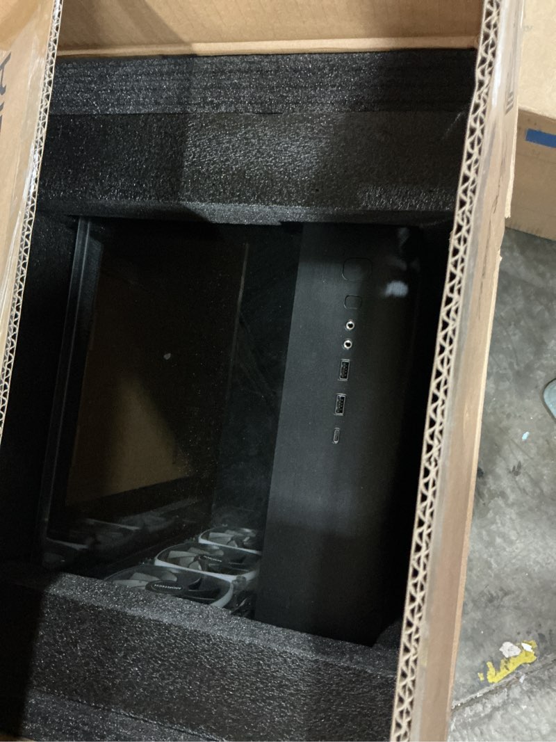Condition photo showing Good Condition for MONTECH King 95 PRO Dual-Chamber ATX Mid-Tower PC Gaming Case, High-Airflow, Toolless Panels, Sturdy Curved Tempered Glass Front, Six ARGB PWM Fan Pre-Installed with Fan Hub, King 95 PRO Black US
