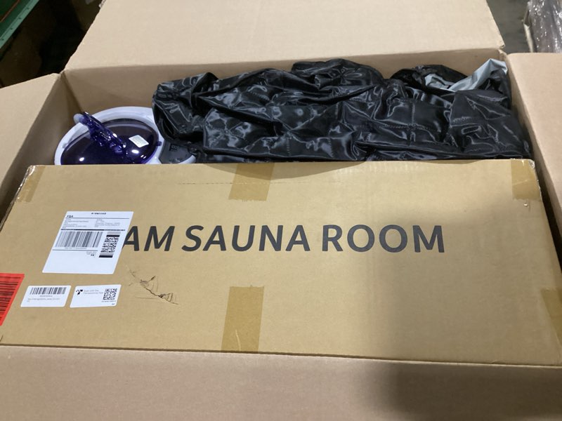 Condition photo showing Good Condition for Upgraded Portable Sauna for Home?Relaxation, Steam Sauna for Home with Steamer, Remote Control, Folding Chair, 9 Levels