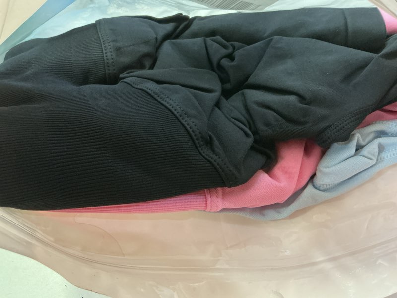 Condition photo showing Good Condition for TDIFFUN Women Workout Shorts 3 Pack Gym Seamless Scrunch Butt Lifting Impact High Waist Yoga Biker Booty Athletic Shorts Black + Pink + Baby Blue Large