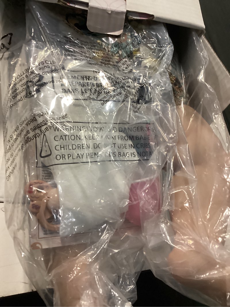 Condition photo showing New/Like New for icradle 26 inch big realistic reborn toddler girl doll handmade silicone soft vinyl limbs and cloth body baby doll that look real lifelike newborn baby dolls toy set for kids pippa 1
