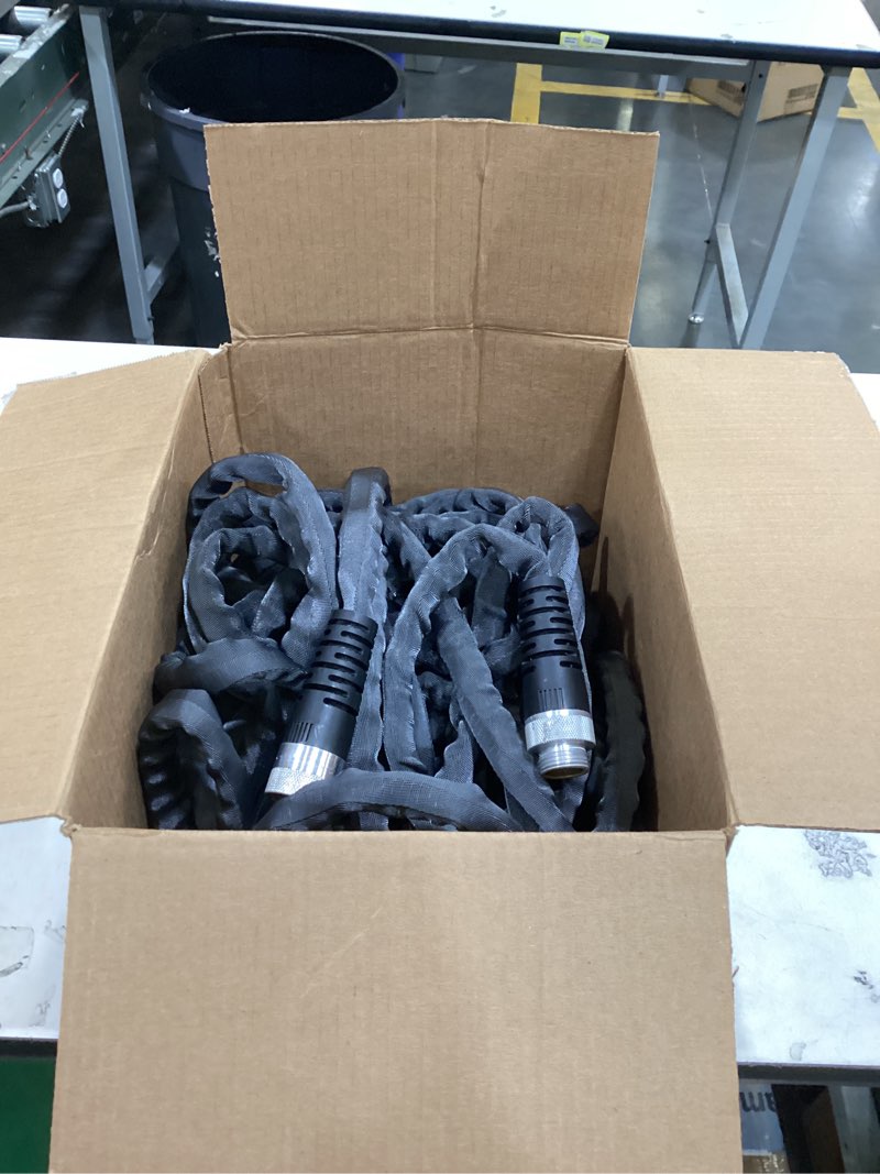Condition photo showing Good Condition for giraffe tools garden hose 25ft x 5/8'', water hose heavy duty, flexible, lightweight hybrid hose with swivel handle, male to female fittings 5/8 inch 25ft male female
