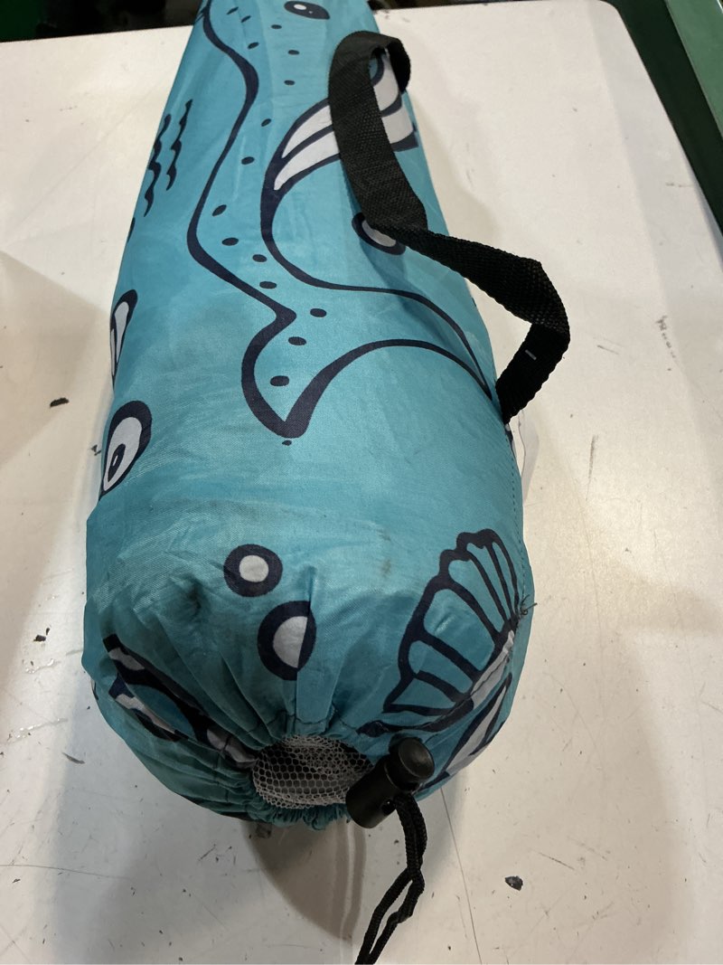 Condition photo showing Good Condition for ocean world 3-4 person family and baby beach tent – cool beach essentials for shade, upf 50+ uv protection and pu800 waterproof, portable pop up sun shade cabana shelter for kids and toddlers,