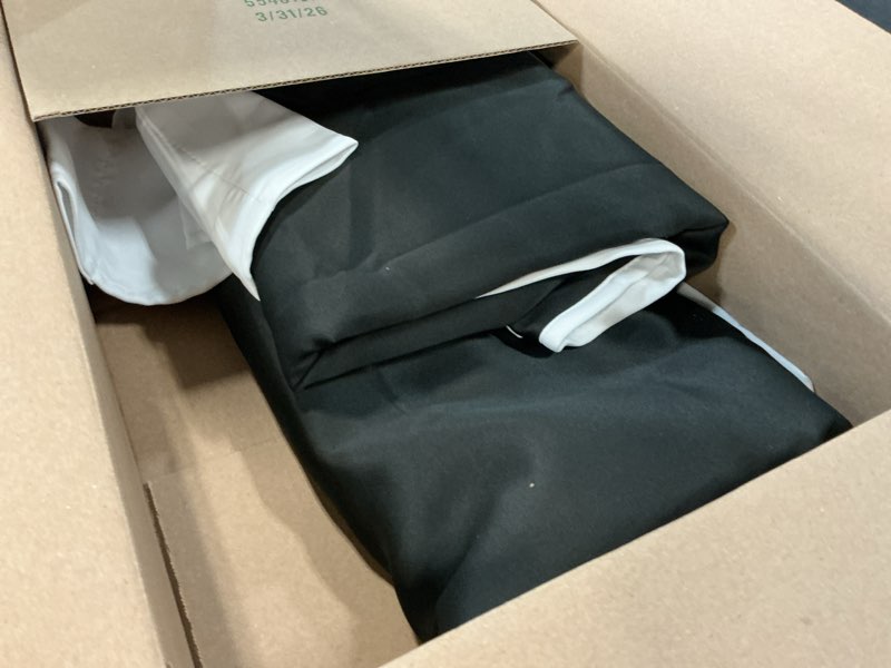 Condition photo showing Good Condition for nicetown 100% blackout curtain panels, rod pocket window curtains with black liner for nursery, 84 inches drop cold and full light blocking draperies (white, 2 pieces, 52 inches wide each panel) 52"w x 84"l (pack of 2) pure white