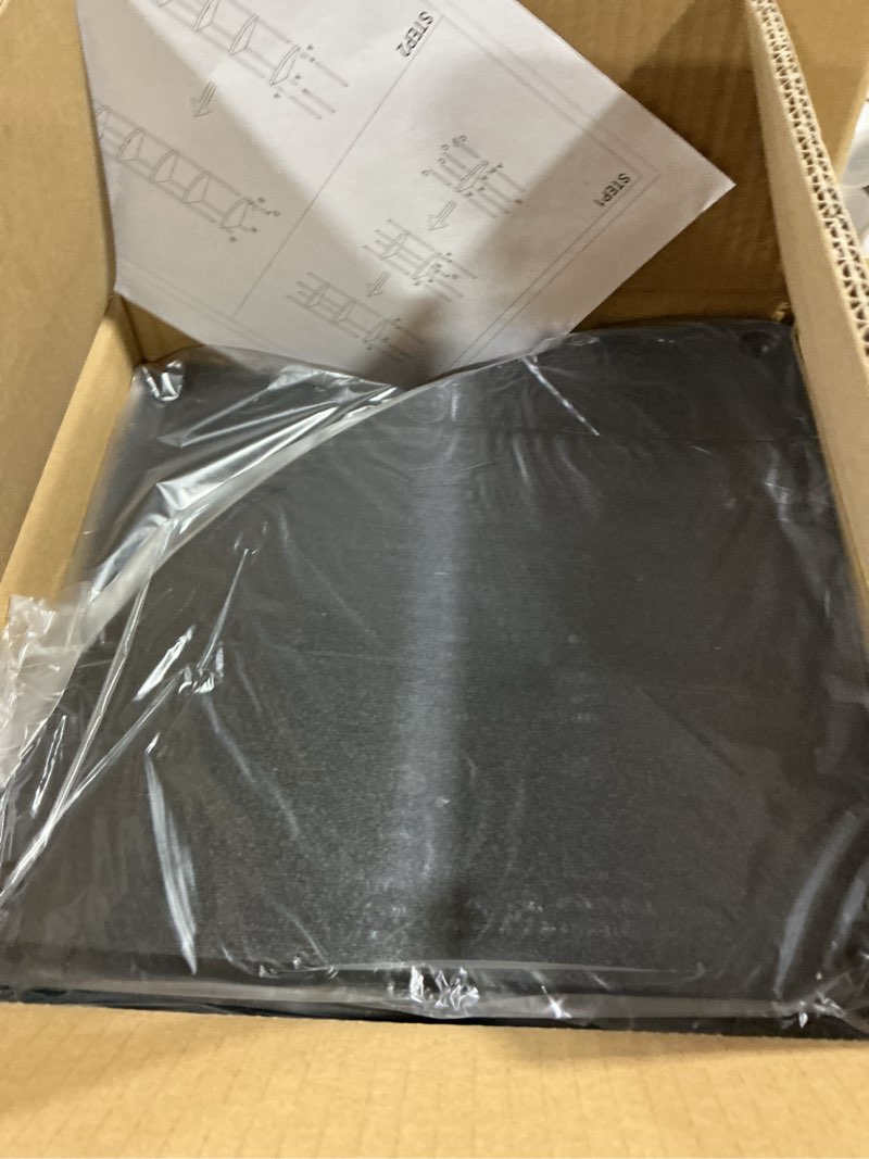 Condition photo showing Good Condition for Qupui 5 Tier Corner Shelf Stand, Tall Display Rack Multipurpose Shelving Unit, Storage Home Decor Organizer Shelves for Bedroom Living Room, Black 5-tier Black