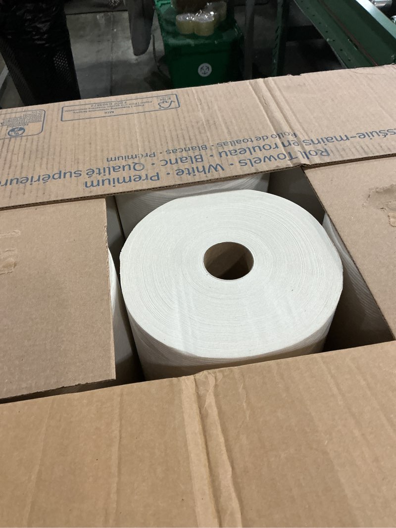 kleenex 50606 kleenex hard roll paper towels, 8-inch x600-ft, 6/ct, white