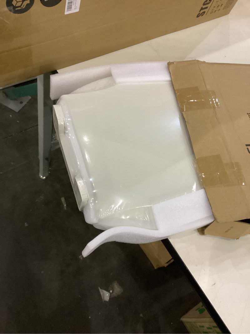 Condition photo showing New/Like New for YASFEL Toilet Seat with Toddler Toilet Seat Built in, Plastic, Elongated Slow Close with Magnets For Potty Training For Kids & Adults (White, 18.5”) 18.5" Elongated White