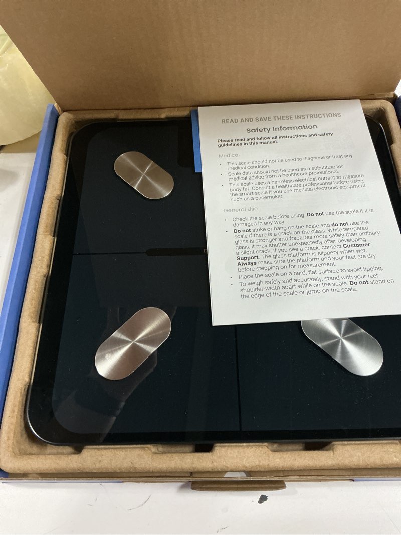 Condition photo showing Good Condition for etekcity smart scale for body weight, fsa&hsa eligible, bathroom digital weighing scale with bmi, body fat, muscle mass, accurate bluetooth home user health equipment sync apps classic-black