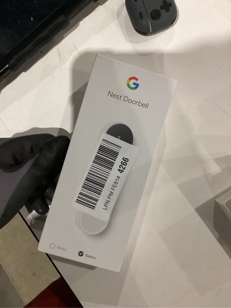 Condition photo showing New/Like New for Google Nest Doorbell (Battery) - Snow Snow 1 Count (Pack of 1) Nest Doorbell - Battery