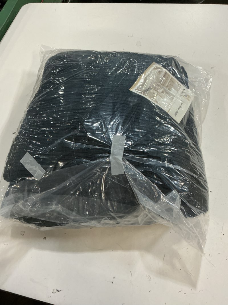 Condition photo showing Good Condition for h.versailtex stretch 2 piece chair covers for armchair chair covers for living room furniture cover suit for t cushion/box cushion, spandex jacquard fabric small checks(armchair-oversized, jet black) armchair-oversized jet black