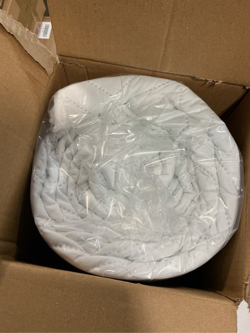 Condition photo showing New/Like New for Homelike Moment California King Quilt Bedspread Bedding Set, White Quilts Coverlet Cal King Size Lightweight for All Season 03-square White Cal King (118"x106")