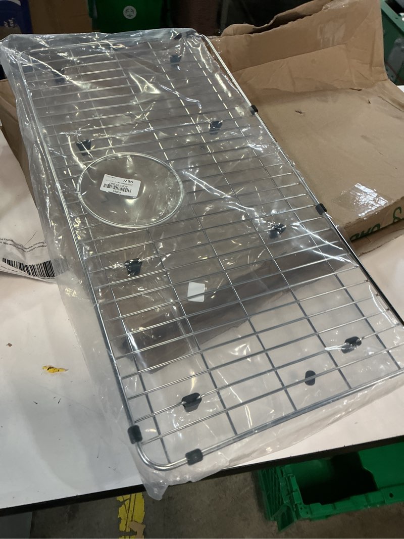 Condition photo showing New/Like New for lkobg2915ss stainless steel bottom grid,for specific elkay sink bowls 27-1/2" x 13-1/2" x 1-1/4"sink grid,sink rack for bottom of sink,kitchen sink grid,sink protector,sink bottom grid
