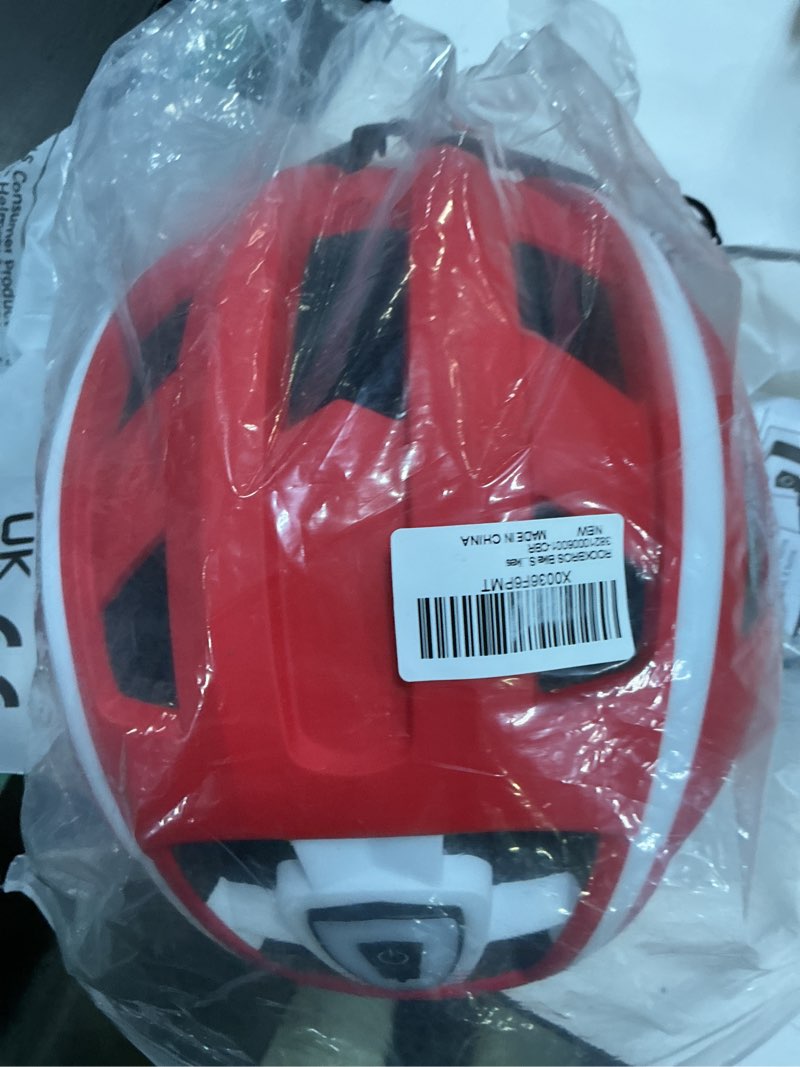 Condition photo showing Good Condition for victgoal bike helmet with usb rechargeable rear light detachable magnetic goggles removable sun visor mountain & road bicycle helmets for men women adult cycling helmets m: 54-58 cm red
