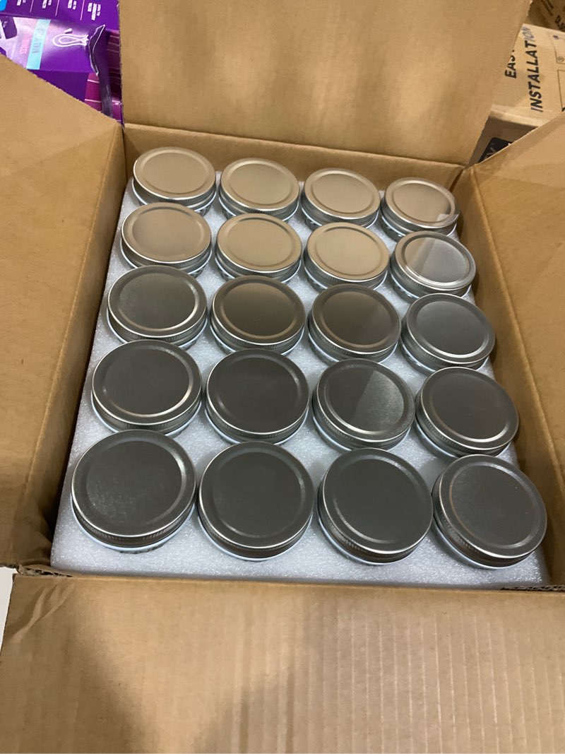 Condition photo showing Good Condition for Accguan Mini Mason Glass Canning Jars,4 OZ Jelly Jars With Regular Lids?Silver,Ideal for Honey,Jam,Wedding Favors,Shower Favors,Small Pice Jars 40 PACK Diamond Appearance
