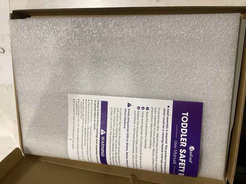 Condition photo showing New/Like New for Toddler Safe Guardrail Compatible with Storkcraft and Graco Crib Conversion - CPSC Certified, Crib Rail for Prevent Toddler from Rolling Off The Bed, Gray