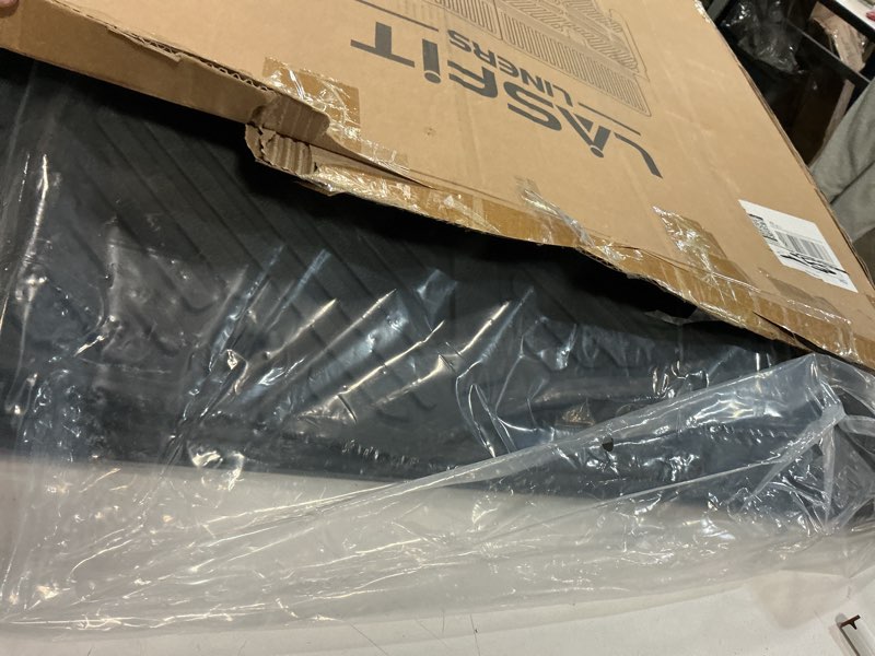 Condition photo showing Good Condition for LASFIT Cargo Mat & Backrest Mats for Nissan Armada/Infiniti QX80 2025-2026 7/8 Seats, All Weather TPE Custom Fit Easy Clean Durable No-Curling Trunk Mat for Armada & QX80 2025-2026, Black 1)For Nissan Armada & Infiniti QX80 | 2025-2026