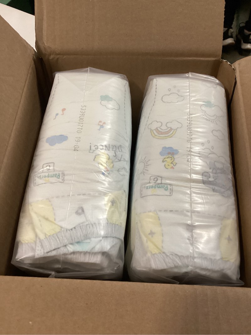 Condition photo showing New/Like New for Pampers Swaddlers Diapers, Size 6 (23-44 lbs), 50 Count, Absorbent, Keeps Baby Dry and Comfortable, Skin Safe Disposable Baby Diaper (Packaging May Vary) Size 6 50