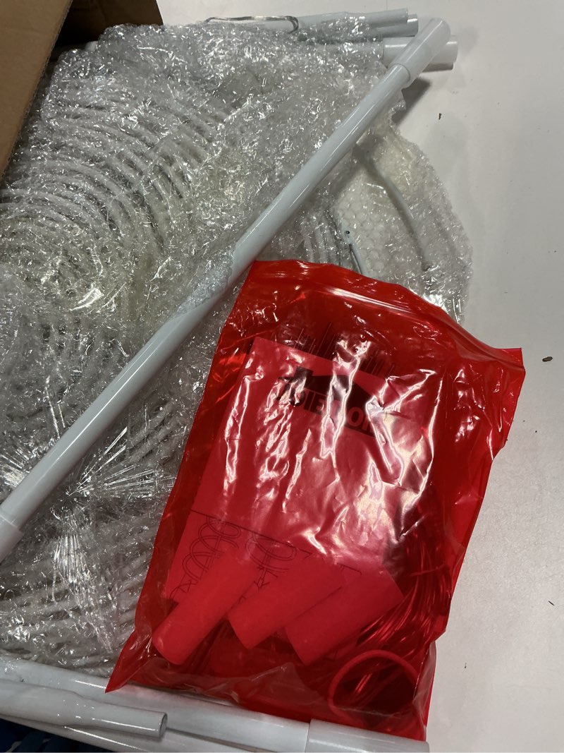 Condition photo showing As Is for JOIEDOMI 3 Pack Spiral Christmas Tree Lights, 218 LED Outdoor Lighted Tree with Star Topper & Stakes, Christmas Decorations for Yard Porch Patio Garden Holiday Xmas Eve Night Décor, Warm White