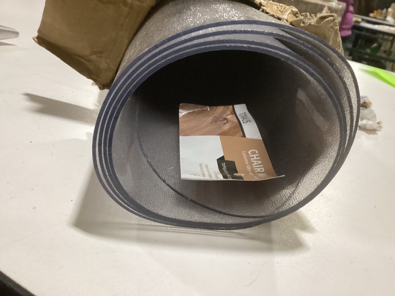 Condition photo showing As Is for Tonaus Chair Mat for Hard Floor Office Chair Mat Desks Mats Large 48"×36" (3'x4'),Transparent Clear PVC Floor Protector for Home Office Study Wooden Floors 1-36" x 48" for Hard Floor