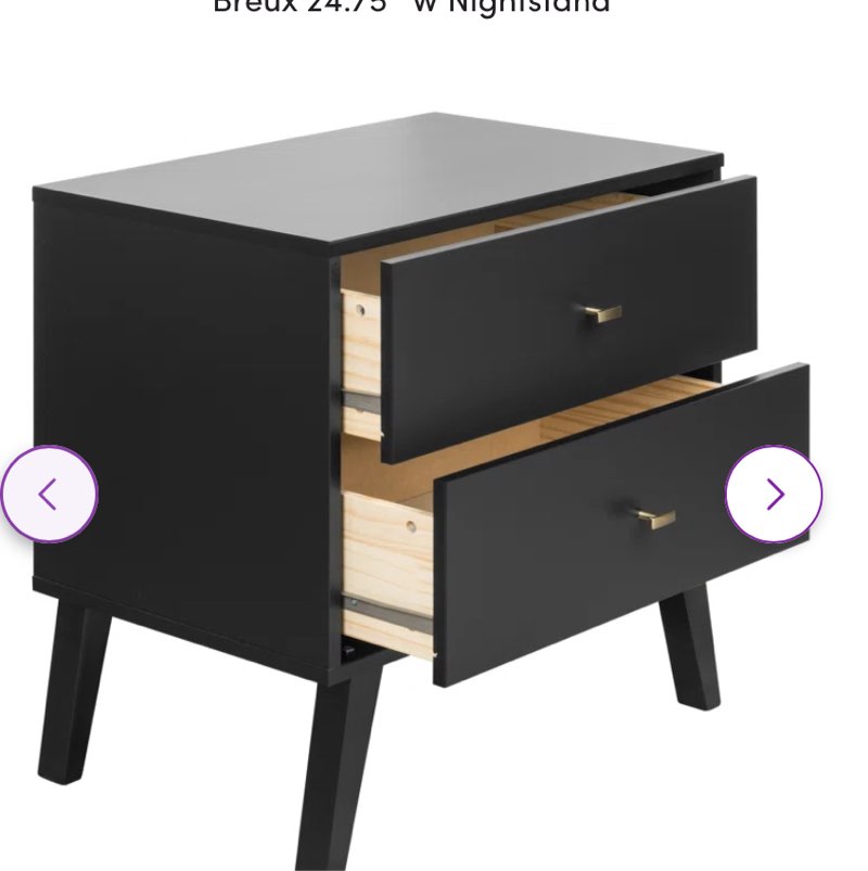 Breux 24.75'' W Nightstand