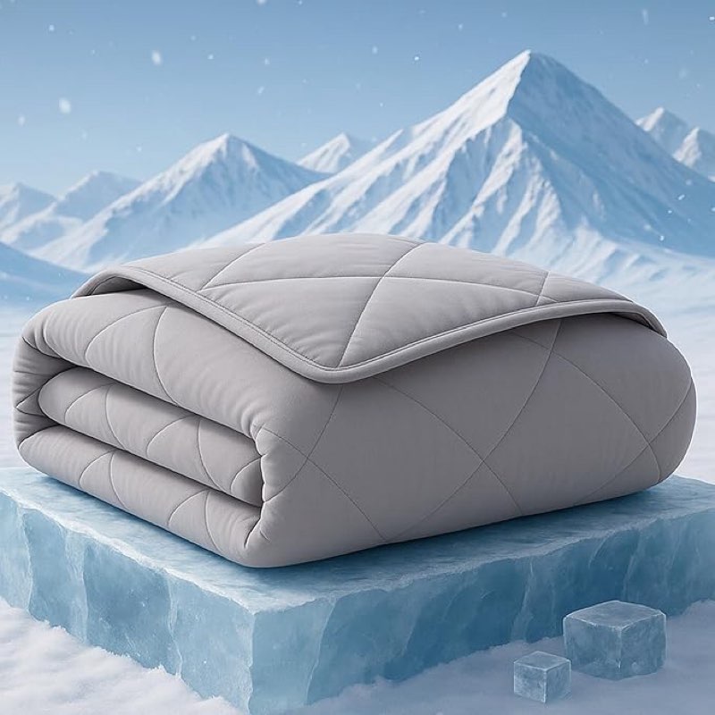 ZonLi Cooling Blanket for Hot Sleepers, 90"x108" King Size Lightweight Cool Touch Breathable Summer 