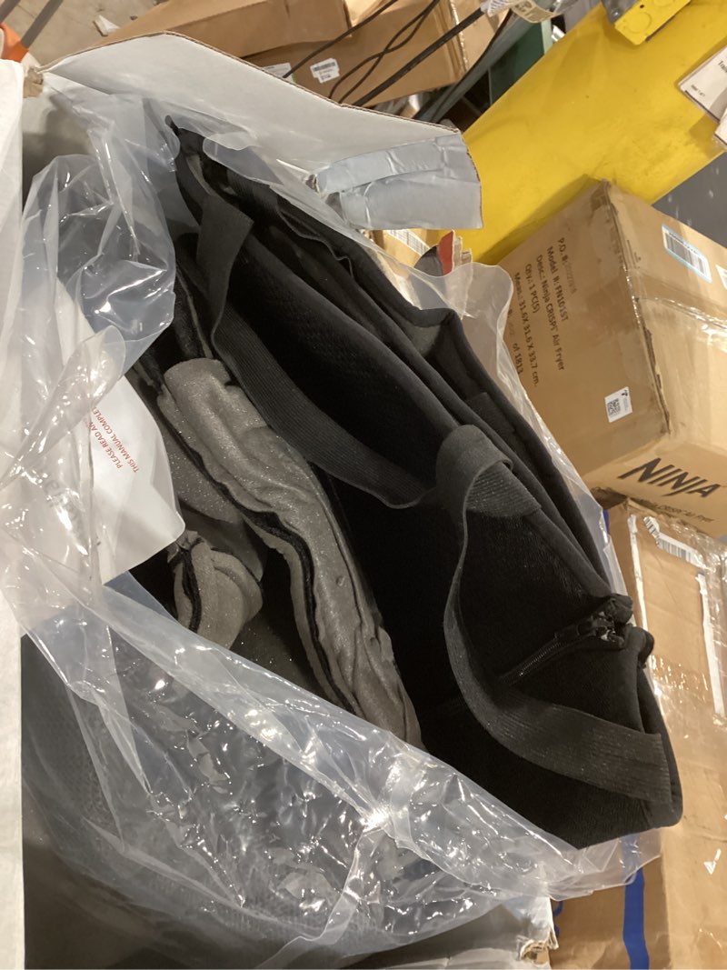 Condition photo showing Good Condition for skechers memory foam car seat covers, air cool mesh thick seat covers, car seat full sets, airbag compatible, automotive comfort protection for most cars,vans,trucks, suvs,grey full set black/grey