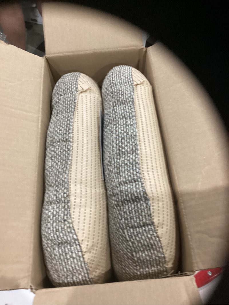 Condition photo showing Good Condition for klear vu gripper overstuffed universal non-slip dining chair cushions for kitchen decor or office use, u-shaped skid-proof seat pad, 15x15 inches, 2 count (pack of 1), waffle natural 2 count (pack of 1) waffle natural