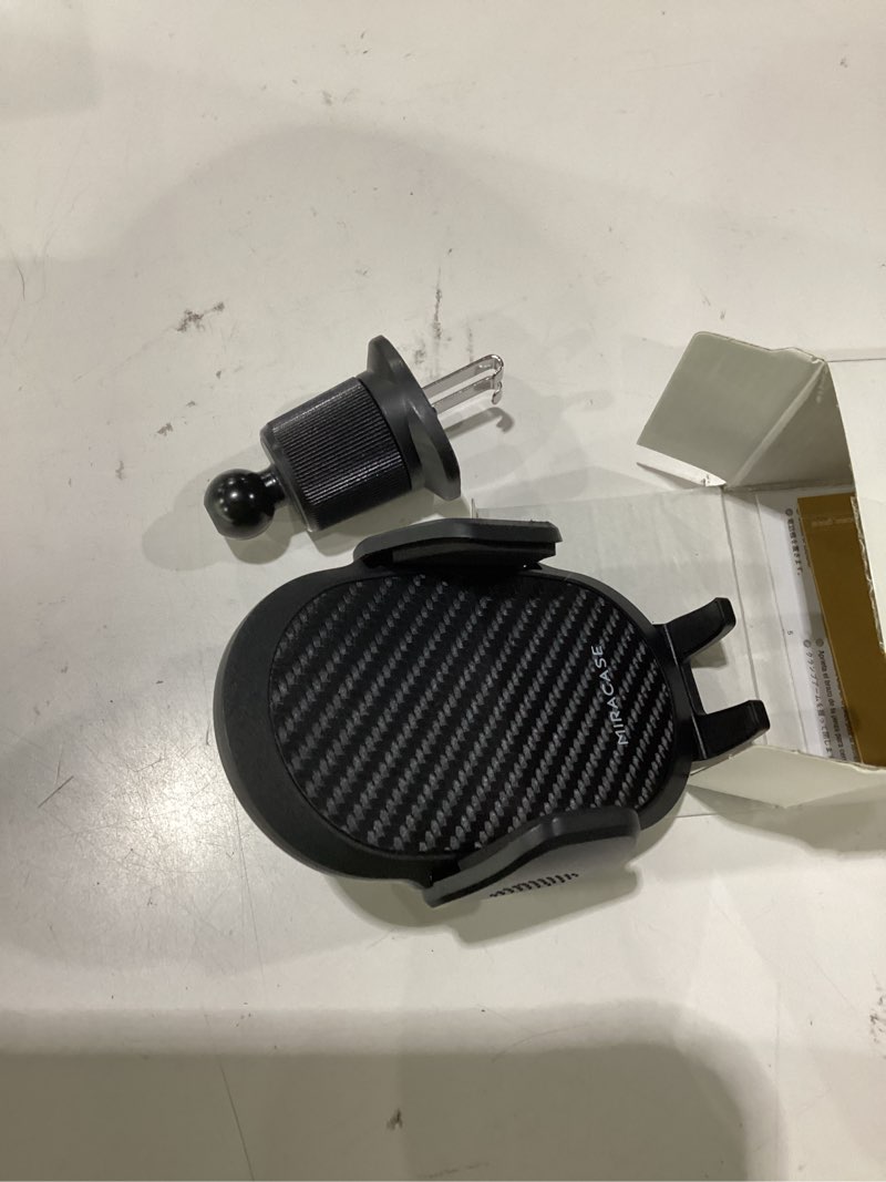 Condition photo showing Good Condition for miracase phone holders for your car with metal hook clip, air vent cell phone stand car mount, universal automobile cradle for garmin gps fit iphone android and all smartphones, dark black dark black 1 pack