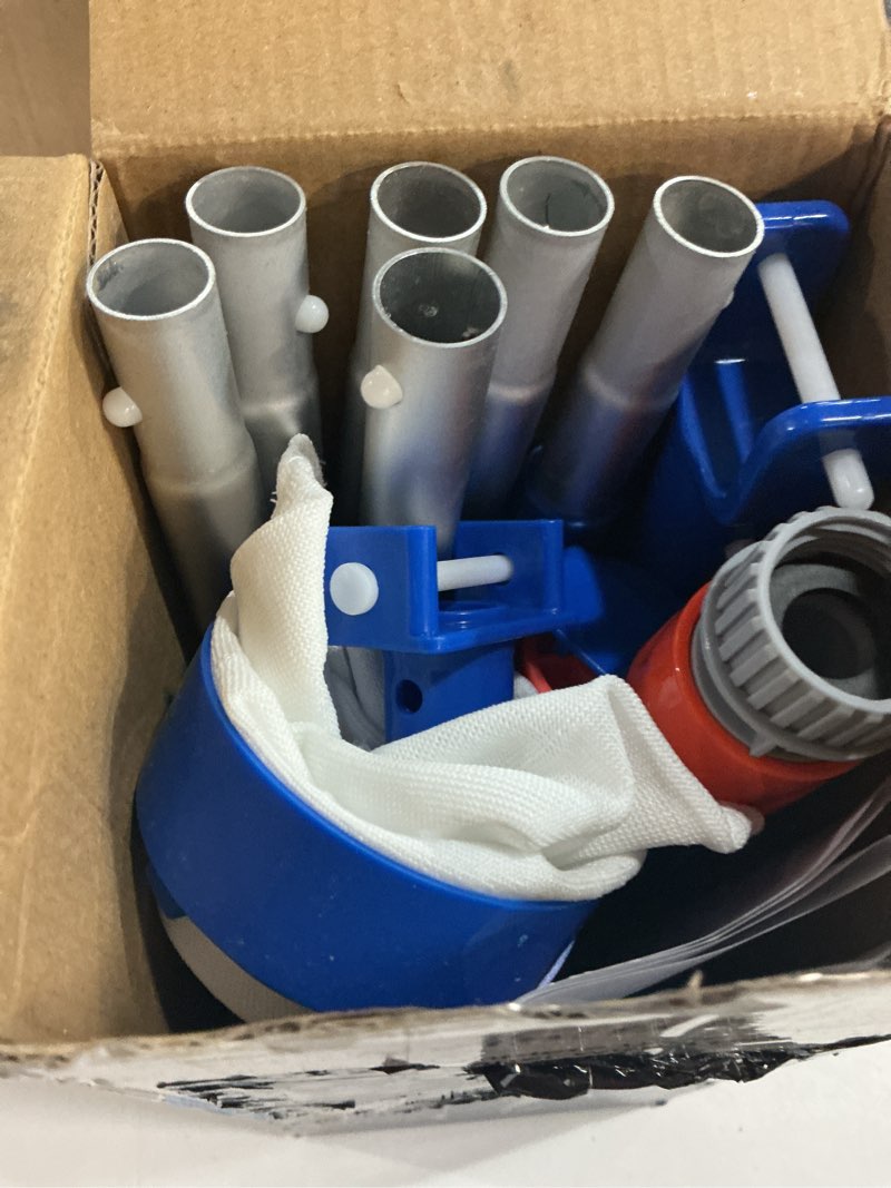 Condition photo showing New/Like New for sepetrel pool spa jet vacuum cleaner with 56" pole and 2 filter bags (ultra fine and regular), portable underwater sweeper with brushes for above ground pools, hot tubs, ponds and fountains