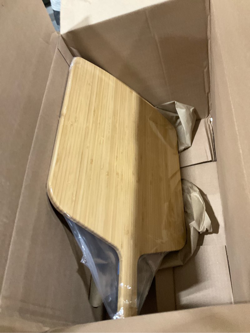 Condition photo showing Good Condition for bamboo pizza peel with size markings – 10”, 12”, 14 inch wood pizza paddle turner with easy-grip handle for sliding in oven | non stick board for homemade baking, serving, cutting bread & pastries