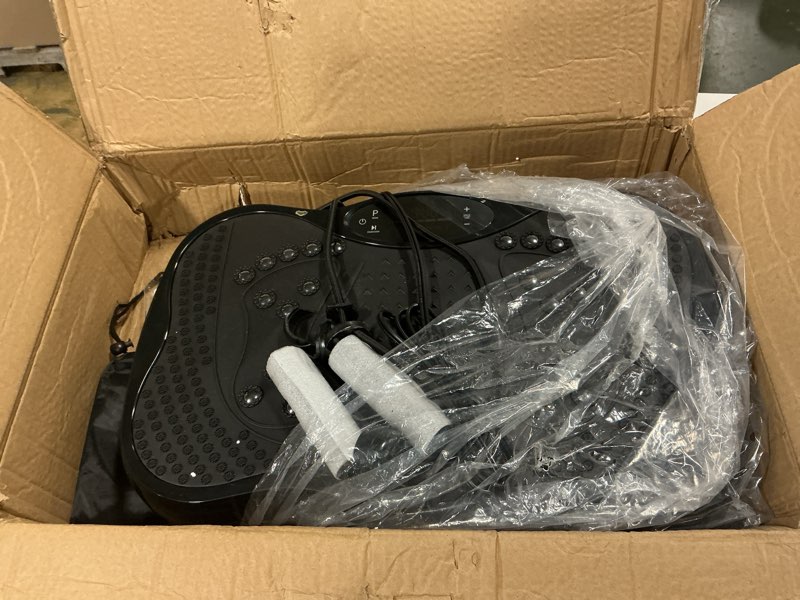 Condition photo showing As Is for Vibration Plate Exercise Machine, Vibrating plate for lymphatic drainage Weight Loss with 200 Power Motor, Shake Plate with 120 Adjustable Speeds, Whole Body Vibration Platform Machines for Women Men