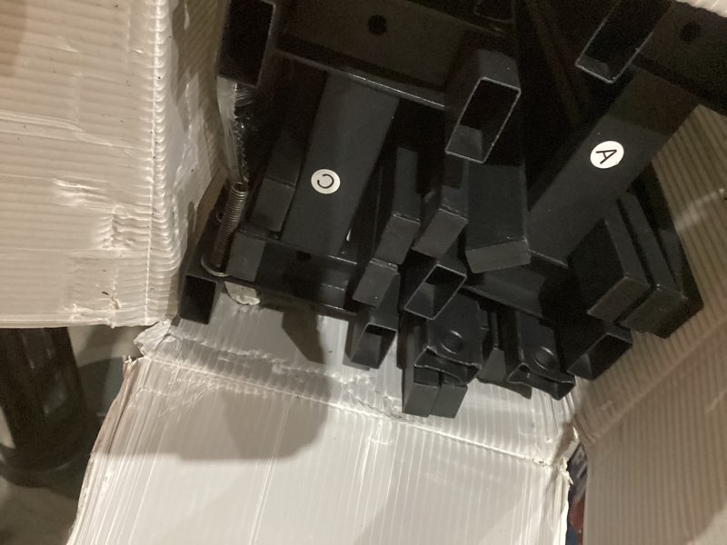 Condition photo showing As Is for Queen Box Spring Bed Base 5 Inch, 3000lbs Heavy Duty Box Spring Queen Size Metal Mattress Foundation, Tool-Free Easy Assembly, Noise Free 5 Inch High Queen