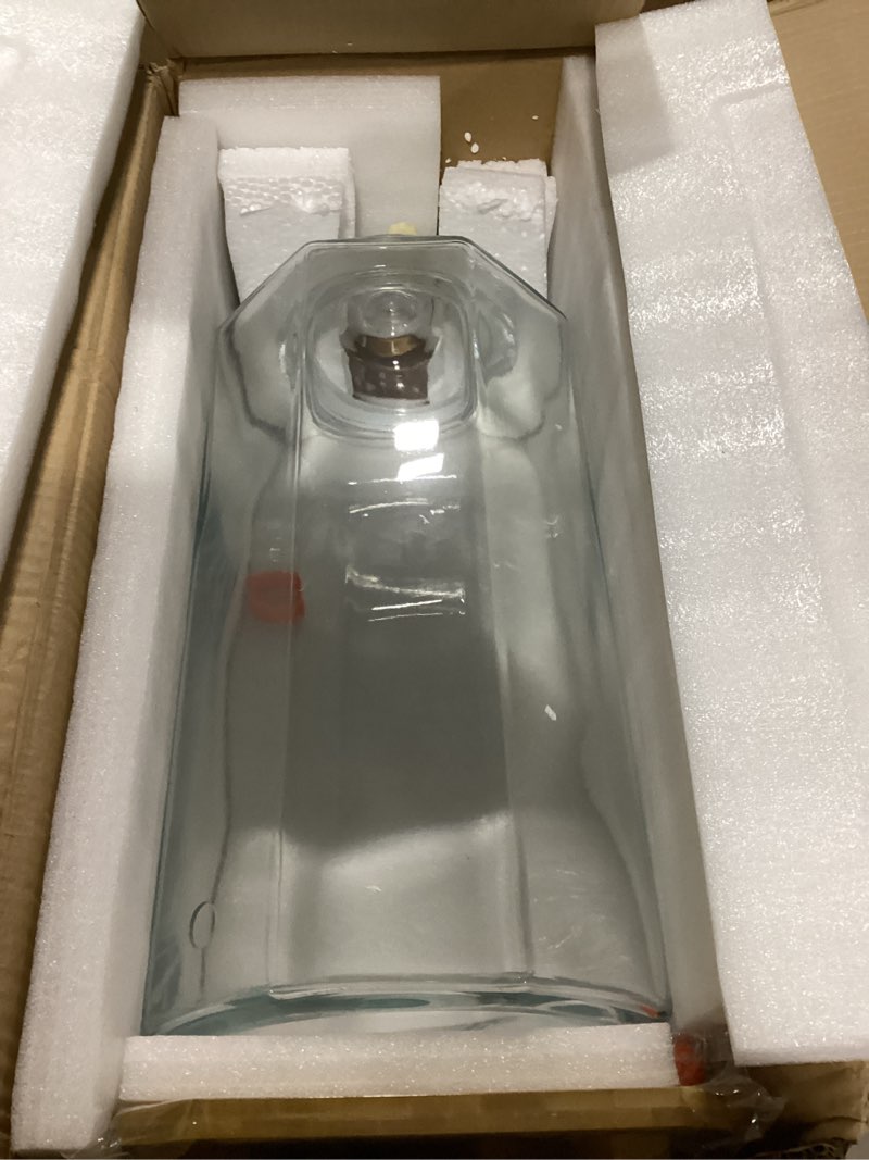 Condition photo showing Good Condition for 4 Gallon Large Drink Beverage Dispenser with Stand and Stainless Spigot Leakproof Glass Water Dispenser for Wedding Party Bars Restaurants 1 4 Gallon