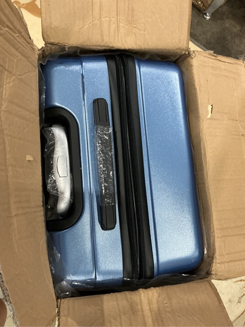Condition photo showing Good Condition for quatish carry on luggage 22x14x9 airline approved with spinner wheels, 22 inch expandable hard shell suitcase with tsa lock, smooth rolling wheel for lightweight travel for men women, purple rose purple carry-on spinner