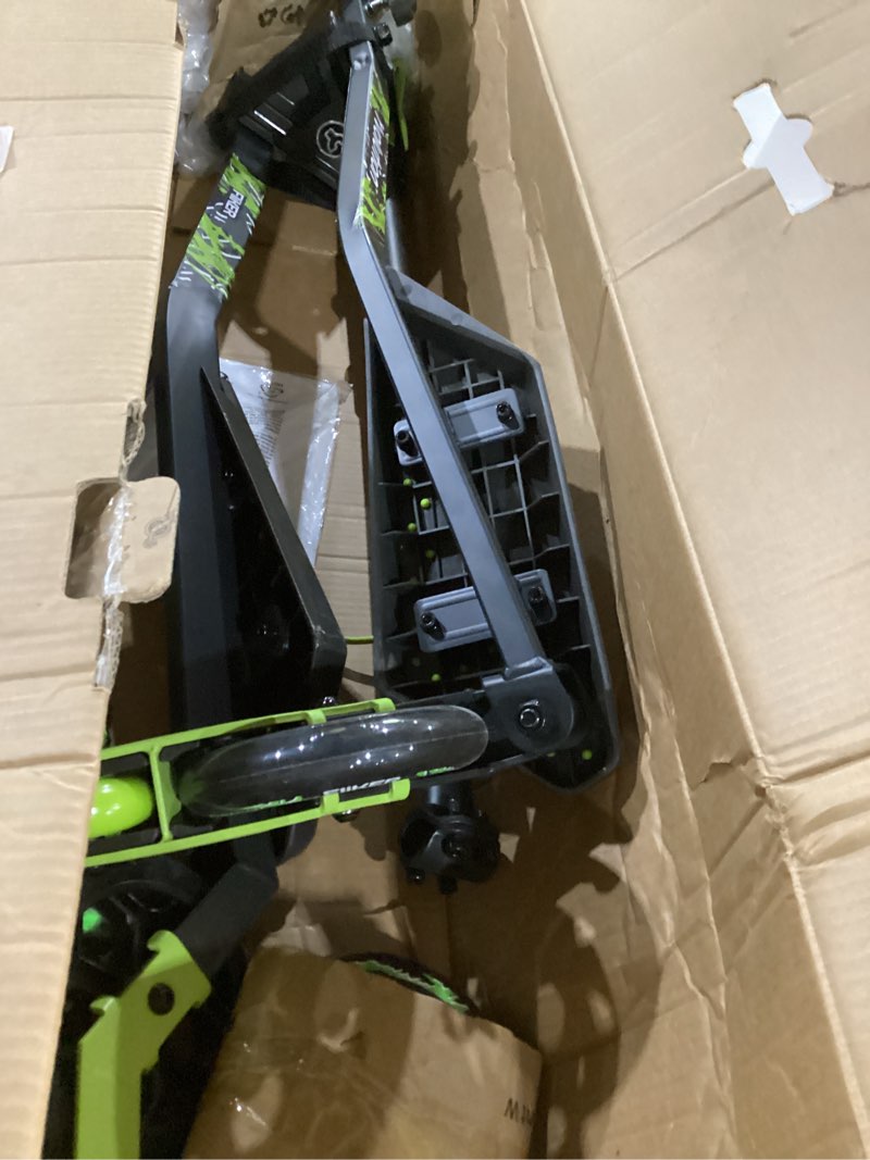 Condition photo showing As Is for yvolution y fliker lift drift scooter – 3-wheel self-propelling wiggle scooter with lift technology, 360° spinning handlebars, foldable, ages 7+ green