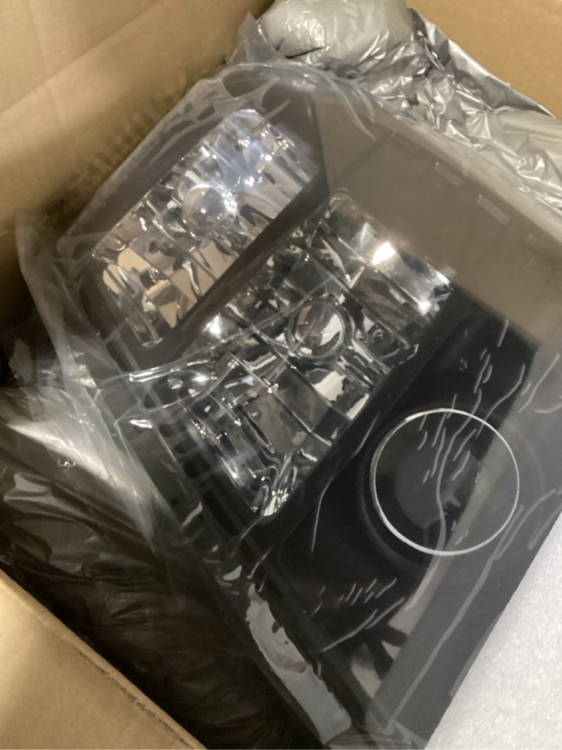 Condition photo showing New/Like New for headlight assembly, headlights kit compatible with 2007-2014 cadillac escalade/2007-2014 escalade esv/2007-2013 escalade ext replacement headlamp black housing clear reflector black housing clear reflector 2007-2014 cadillac escalade