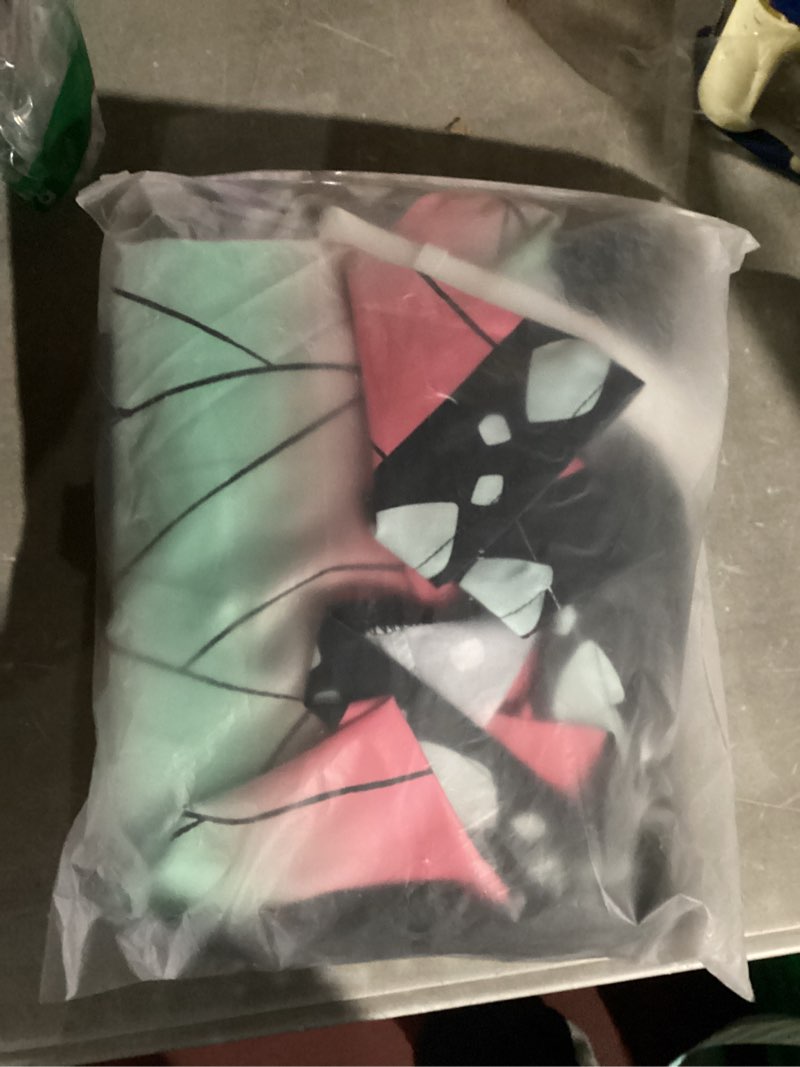 Condition photo showing New/Like New for Gonriya Kids Cosplay Cloak Anime Costume Japanese Kimono Suit Full Set Outfits with Belt Earrings Props Halloween Small Pink